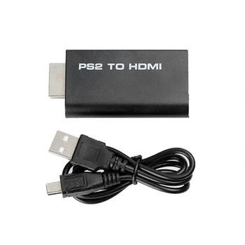 PS2 į HDMI Konverteris PS2 HD Linijos Audio Adapteris AV Įvestis HDMI Vaizdo/Garso Signalus Išvesties Kabelis PS2 HDTV Ekranas