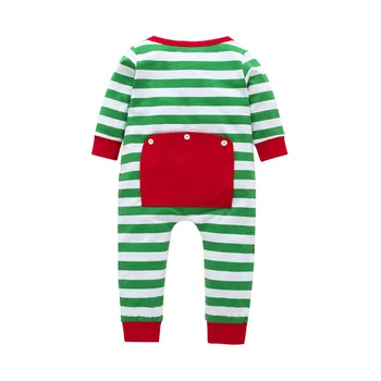 Pudcoco Nauji Kūdikių Mergaitės Berniukai Kalėdų Pižama Komplektas Vaikas Sleepwear naktiniai drabužiai Pj ' s Komplektus baby girl berniukas kalėdos kalėdos kalėdos romper