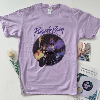 PUDO vintage stiliaus super mielas violetinė T-Shirt Moterims, Grunge Retro Stiliaus Trišakis 90-ųjų Mados Viršūnes Violetinė Balta