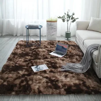 Purus kilimėlių Plotas kilimas gyvenimo kambario, Miegamasis kilimų Dirbtiniais kailio kilimas Margas kaklaraištis dažų lentelė kilimėlį galima Skalbti Šiaurės ins