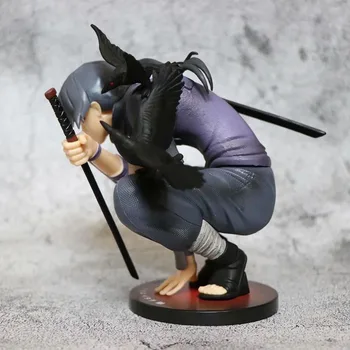 PVC 18cm žaislai Naruto Duomenys Tamsiai Itachi Uchiha Akatsuki modelis žaislas Garažas Rinkiniai
