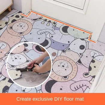 PVC, apsaugos nuo užsiteršimo durų kilimėlis ins namų vonios priešslydžio sistema kilimėlis gali sumažinti pėdų kilimėlis animacinių filmų kambarį kiliminė danga, virtuvės grindys kiliminė danga