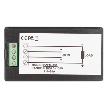 PZEM-031 DC skaitmeninis ekranas įtampos srovės maitinimo elektros energijos suvartojimo matuoklį priemonė įtampos galvanometras