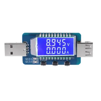 QC2.0/QC3.0 USB Detektorius LCD Skaitmeninės Elektronikos Galios Banko Skaitiklio Įtampos Sukelti Dabartinės Voltmeter Testeris Bandymo Valdybos U4LB