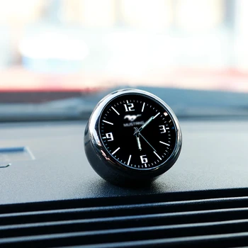 QHCP Automobilio Prietaisų skydelis Laikrodis, Papuošalai Oro Ventiliacijos Angos Įrašą Žiūrėti Apdailos Lipdukai Mini Laikrodis Metu, Tinka Ford Mustang 2013-2019