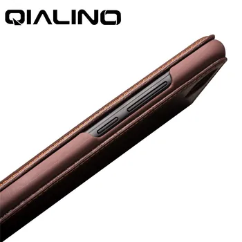 QIALINO Prabangus natūralios Odos Plonas Flip Case for Huawei Honor 10 Stilingas Rankų darbo Viršelis su Kortelės Lizdas, skirtas Pagerbti 10 5.84 colių