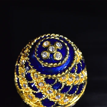 Qifu mėlynos ir aukso spalvos, elegantiška dovanų dėžutes, papuošalų