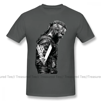 Ragnar Lothbrok Marškinėliai KARALIUS RAGNAR LOTHBROK VIKINGAI T-Shirt 100 Medvilnės Vyrai Tee Marškinėliai Spausdinti Atsitiktinis Trumpas Rankovėmis Marškinėlius