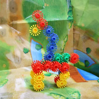 Raketų Galvutės, Snaigės Vaikų Darbalaukio Ankstyvojo Ugdymo Švietimo Plastiko Mozaikos Žaislai, Vaikų Darželis, Statyba Blokai