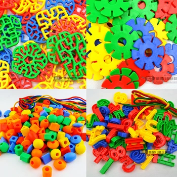 Raketų Galvutės, Snaigės Vaikų Darbalaukio Ankstyvojo Ugdymo Švietimo Plastiko Mozaikos Žaislai, Vaikų Darželis, Statyba Blokai