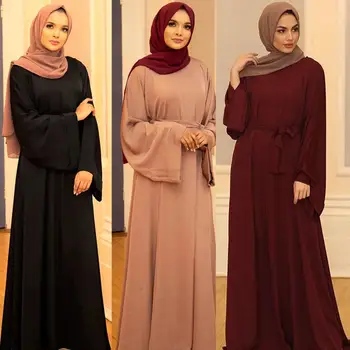 Ramadanas Abayas Moterų turkijos Suknelės Abaja Dubajus Turkijos Musulmonų Suknelė, Hijab arabų Caftan Islamas Drabužių, Apsiaustą Longue Femme