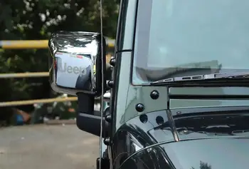 Ramstis Varžtas Apsaugos Dangtelis Jeep Wrangler JK 2007-2017 Anti-išnyks ABS Chrome/Black Dekoratyvinis Automobilio Išorės Priedai