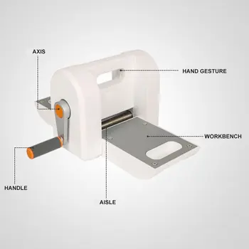 Ranka-Cranked Popieriaus Pjaustymo Mašinos, Popieriaus Meno Ranka Purtyti Presavimo Mašina 