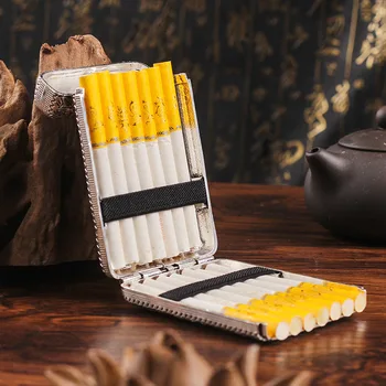 Ranka raižyti Retro Metalo Cigarečių Atveju 14 Cigaretės Nešiojamų Peaky Laukai Shelby Paties Stiliaus Cigarečių Dėžutę Rūkymo Įrankiai