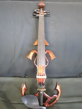Rankų Darbo Nauja Supaprastinti Modelį Top Art 5 Įgėlimo 4/4 Elektrinis Smuikas Violino Atveju Lankas Kanifolijos Ebony Fingerboard