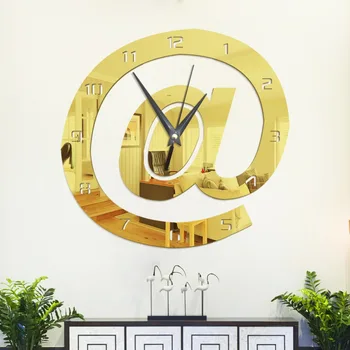 Rašte Formos 3D Skaitmeninio Sieninis Laikrodis Didelis Dekoratyvinis Modernus Dizainas, Didelis Silent Akrilo Virtuvės Žiūrėti Freskos Namų Dekoro 60057
