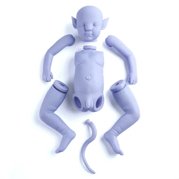RBG 20 Cm Reborn Baby Doll Naujagimių Bebe Avataras Vinilo Unpainted Nebaigtų Dalių 