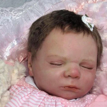 RBG Bebe Reborn Rinkinio 20 Cm Reborn Baby Vinilo Komplektas Emma Miega Unpainted Nebaigtų Lėlės Dalys 