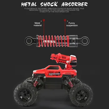 RC Automobilių 4WD Drift Buggy 2 In 1 Multi Function Didelės Spartos Off Road Laipiojimo Monster Truck Raketų Bigfoot Transporto priemonės Vaikams, Žaislai, Automobiliai