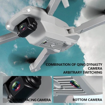 Rc Drone Su 4K/1080P/720P Plataus Kampo Optinis Srauto Dual Fotoaparatai, Sulankstomas Quadcopter Aukščio Laikyti Fpv Tranai Žaislas E99 Pro
