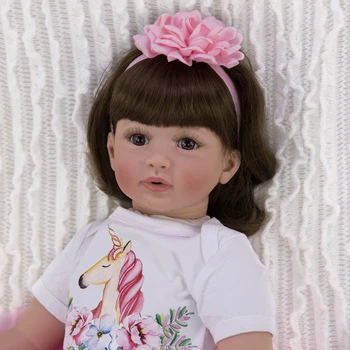 Realus 24 Colių Kūdikis Reborn Mergina Lėlės 60 cm Naujo Dizaino Atgimsta Vaikiška Lėlė Vaikų Dienos Dovanos Vaikams Gimtadienio proga