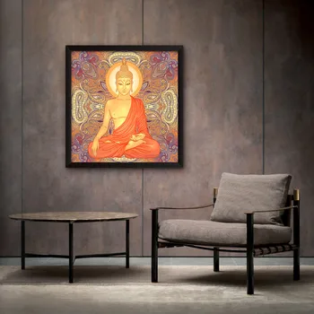 Religinių Sienų Tapybos Thangka Plakato nuotraukas Kambarį Drobės tapybos Indijos Mandala Neįrėminti sienos nuotrauka