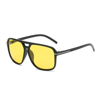Retro didelis rėmas anti-ultravioletinių poliarizuota akiniai nuo saulės, akiniai nuo saulės