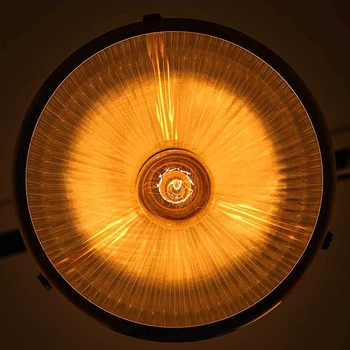 Retro Vintage Pramonės Banguotas Stiklinis Pakabukas Lempa, šviesos juosta Ac 90-260v Žalvario Ac 90-260 LED Edison lemputės, šviestuvai naujas
