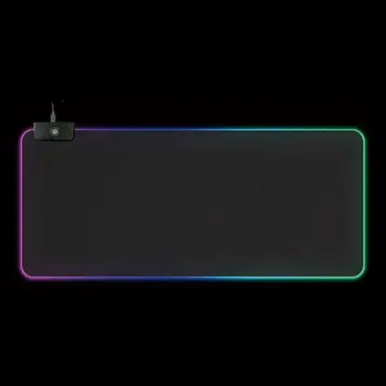 RGB Apšviesti Žaidimų Pelės Mygtukai 7 LED Šviesos Režimai, Reguliuojamas Kilimėlis Kompiuterio, Nešiojamojo KOMPIUTERIO, Sulankstomas Nešiojamų Pelės Kilimėlis