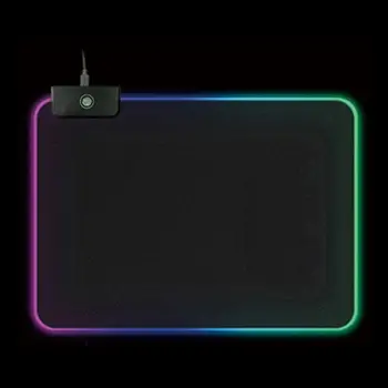 RGB Apšviesti Žaidimų Pelės Mygtukai 7 LED Šviesos Režimai, Reguliuojamas Kilimėlis Kompiuterio, Nešiojamojo KOMPIUTERIO, Sulankstomas Nešiojamų Pelės Kilimėlis