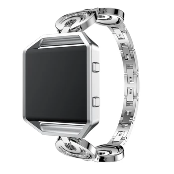 Riešo dirželis Fitbit Blaze Metalo, nerūdijančio plieno, klasikinis pakeitimo apyrankę watchbelt už fitbit blaze žiūrėti juosta watchstrap
