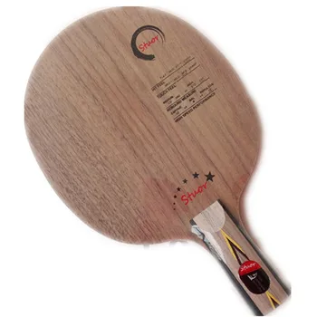 Riešutmedžio stalo teniso raketės apačioje penkių gryno medžio stalo teniso peilis