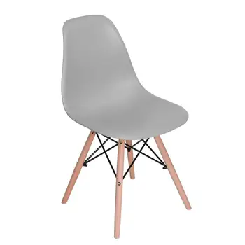 Rinkinys, 4 moderni valgomojo kėdės, retro-suprojektuoti valgomojo kėdės, aukštos kokybės dažai medinių kojų, kostiumas valgomasis