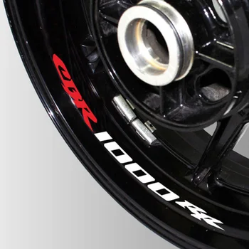 Rinkinys 8pcs aukštos kokybės Motociklo Rato Lipdukas Lipdukas Atspindintis Ratlankio Motociklo logotipo lipdukas Honda CBR1000RR cbr 1000 rr