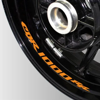 Rinkinys 8pcs aukštos kokybės Motociklo Rato Lipdukas Lipdukas Atspindintis Ratlankio Motociklo logotipo lipdukas Honda CBR1000RR cbr 1000 rr
