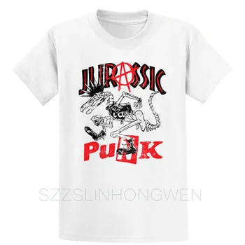 Rock_Jurassic_Punk_Anarchy Marškinėliai Sukurti Įdomių Standartinio Derliaus Vasaros Stiliaus Virš Dydis S-5XL Tee Marškinėliai Komiškas Marškinėliai
