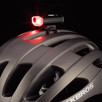 ROCKBROS Mini Bike Šviesos 100Lm Dviračių Priekinis Galinis Žibintas atsparus Vandeniui USB Įkraunama Dviračio Žibintas priekinis žibintas Šalmas Įspėjamoji Lemputė