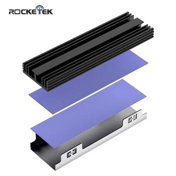 Rocketek M. 2 Kietojo Hard Disk Heatsink Šilumos Radiatoriaus Aušinimo Silicio Therma Pagalvėlės Aušintuvo M2 NVME SATA NGFF 2280 PCIE SSD