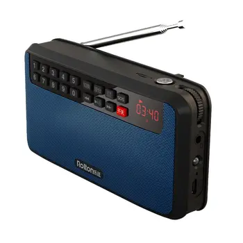 RoltonT60 MP3 Grotuvas Stereo Mini Nešiojamos Garso Garsiakalbiai FM Radijas Su LED Ekrano Parama TF kortelę Muziką LED Žibintuvėlis