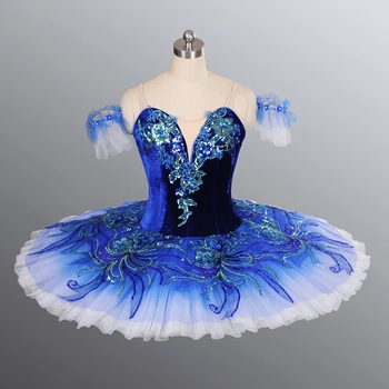 Royal blue vaikų profesionalių baleto suknelė mergina Bluebird 