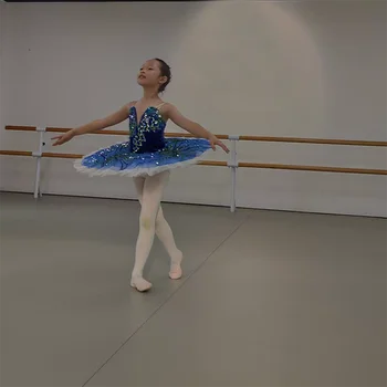 Royal blue vaikų profesionalių baleto suknelė mergina Bluebird 