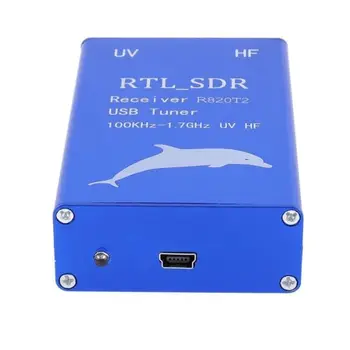 RTL2832U+R820T2 100KHz-1.7 GHz UHF VHF HF RTL.SDR USB Imtuvas Imtuvas AM, FM Radio