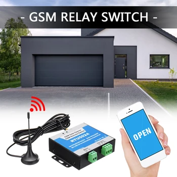 RTU5024 GSM Vartų Atidarymo Rėlę Įjungti Belaidžio Nuotolinio Valdymo Jokių Atstumo Durų Atidarytuvas Nemokamai Skambinti 850-1900MHz Sukonfigūruotas 200 Numeris