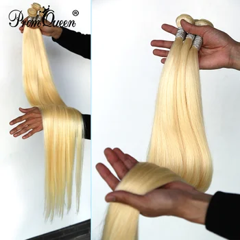 Rucycat 613 Pluoštas Brazilijos žmonių plaukų ryšulių Pynimo 9A Medus, Šviesūs Plaukai 30 Colių Ilgio Plaukų Komplektus Tiesiai į Ryšulėlius Trumpauodegės