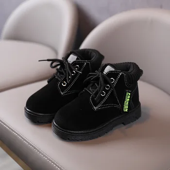 Rudenį ir žiemą naujas moterų kūdikių batai trumpi batai vaikams mados batai Britų stiliaus berniukų medvilnės batai kūdikių bateliai 1-5 metų