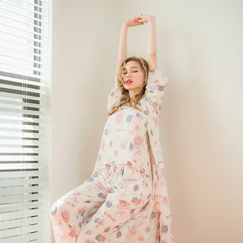 Rudenį korėjos Pižama Trijų dalių Kostiumą Moterų Pajama Nustatyti Medvilnės Saldus Sleepwear Prarasti Pijama Mujer ilgomis Rankovėmis, Pižamos
