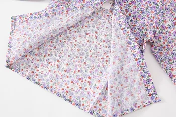 Rudenį Naujų Mergina ilgomis Rankovėmis Marškinėliai korėjos Stiliaus Vaikų Gėlių Marškinėliai Mergina Medvilnės Viršuje baby girl drabužiai