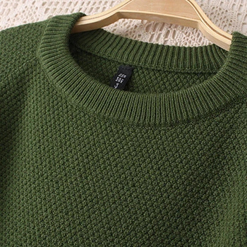 Rudenį, žiemą tirštėti megzti megztinis moterims, negabaritinių 5XL atsitiktinis ilgomis rankovėmis Įgulos kaklo megztiniai moterų dugno puloveriai G784