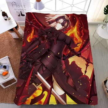 Rugsėjo atnaujinti Anime Fate/Grand Kad FGO Jeanne d ' arc & Scathach lova pieno lapo ir antklodė vasaros antklodė 150x200cm