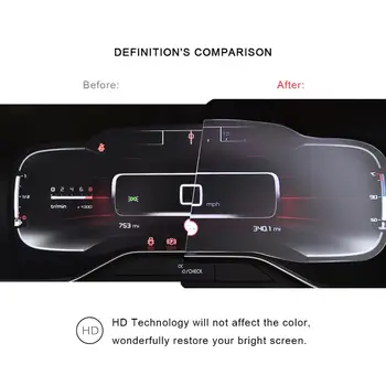 RUIYA Automobilių Screen Protector For Citroen C5 aircross 2018 2019 2020 LCD Skydelio Ekrane Auto Interjero Priedai
